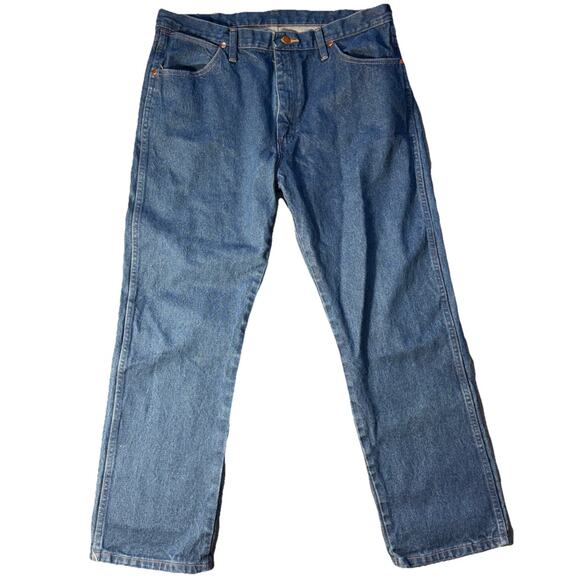Wrangler Jeans Mens 36X30 A204 Straight Leg Western Cowboy 5-Pockets Denim - Picture 1 of 8